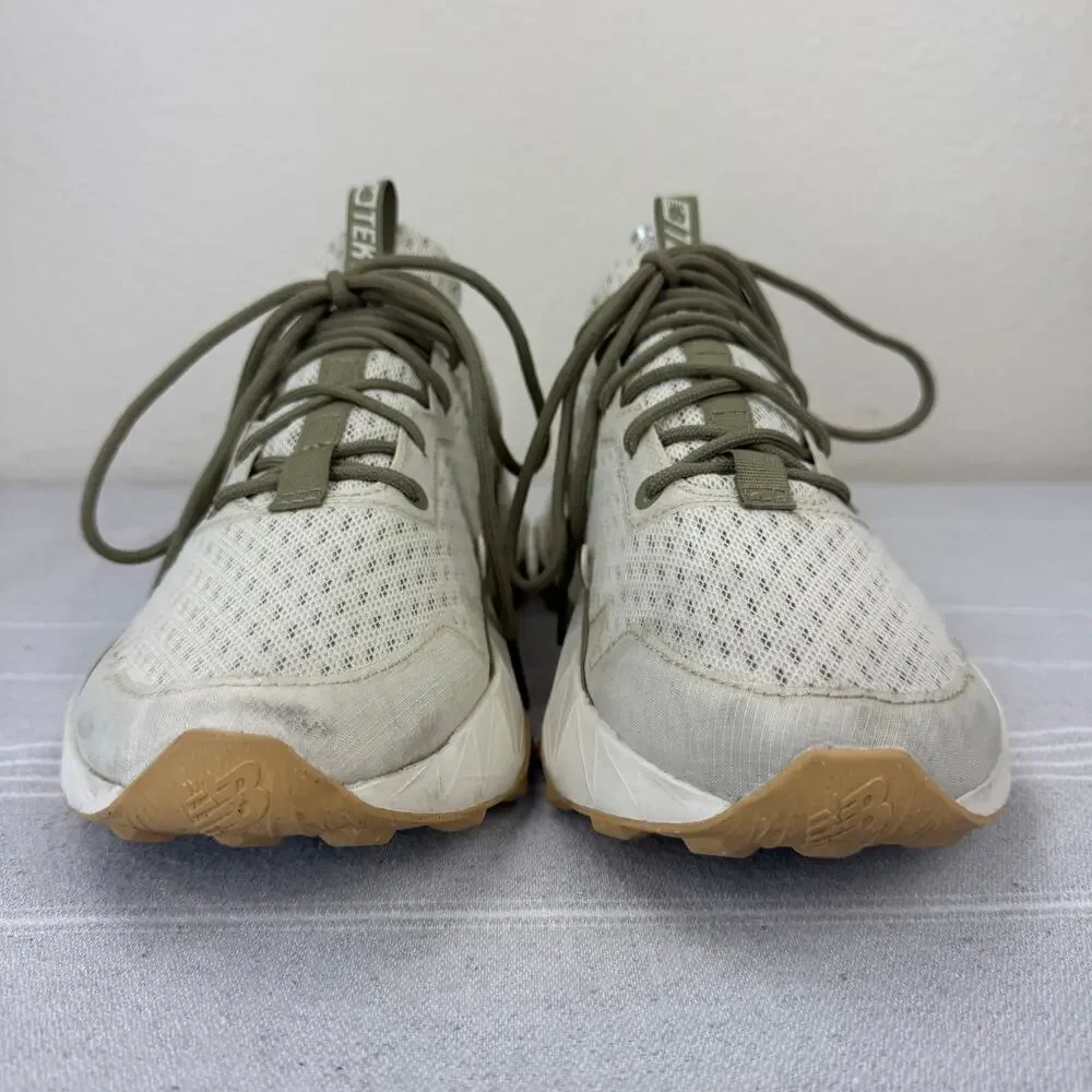 New Balance Women's Light Gray and Olive Athletic Sneakers